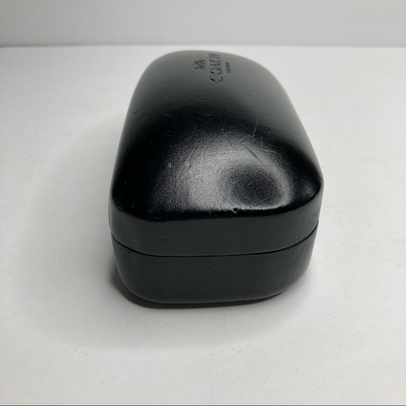 COACH Black Embossed Large Hard Shell Sunglasses Travel Case - Picture 6 of 16